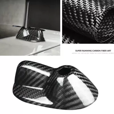 Carbon Fiber Car Roof Antenna Aerials Decor Cover Trim For Mini Cooper R55 R56 • $26.59