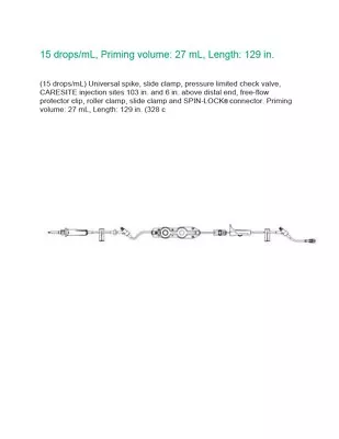 Braun IV Tubing 354212  W/ 2 CARESITE Needle-Free Injection Case Of 24 • $125