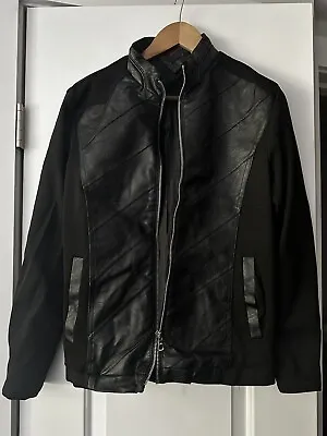 Men’s Boutique Small Black Moto Jacket • $4