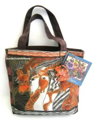 Laurel Burch Moroccan Mares Horses Arabian Andalusian SMALL Tote Bag New RETIRED • $27