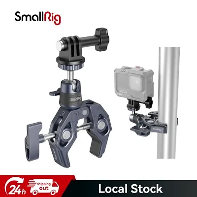 SMALLRIG Super Clamp With Ballhead Camera Clamp Mount With Adapter For Gopro • $37.90