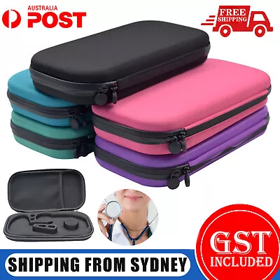 Stethoscope Holder Hard Storage Box Case Pouch Travel Medical Organizer Carry AU • $6.99