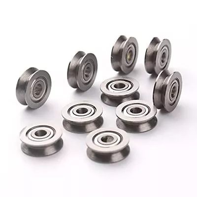 V Groove Bearings 20 Pcs Deep V Groove Guide Pulley Rail Ball Bearings Wheel ... • $11.38