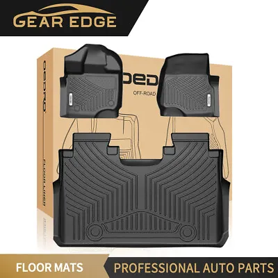 All Weather Floor Liners Mats For 2015-2024 Ford F-150 /Lightning Super Crew Cab • $81.19