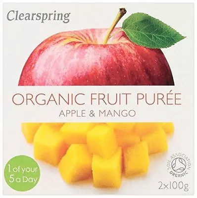 Clearspring Organic Fruit Puree Apple/Mango (2x100g) • £6.11