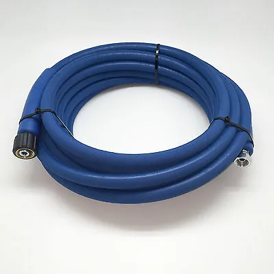 10 Mtr 3/8 400 Bar BLUE High Pressure Washer Hose Jet Wash M22 X 3/8 BSP Karcher • £58.27