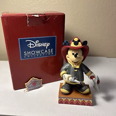 Jim Shore Disney TO THE RESCUE 4049632 Fireman Mickey Mouse RARE W/Box • $299