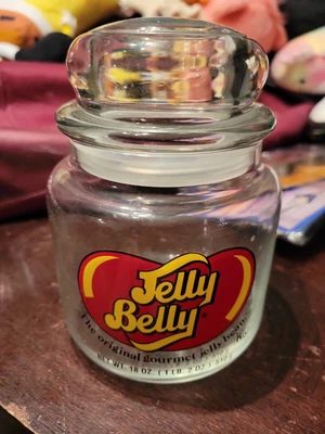 £8.44 • Buy 18 Oz. JELLY BELLY GLASS JAR Gourmet Jelly Bean Air-Tight Lid - Candy