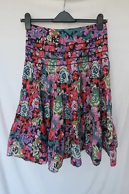 Next Pink Floral Mix Gypsy Style Skirt Size 8 • £5