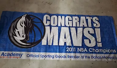 Dallas Mavericks NBA 2011 Championship Banner 9½ X 4 Ft Direct From Stadium! • $30