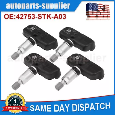 4Pcs TPMS Tire Pressure Sensor 42753-STK-A04 For Honda Pilot Acura RDX MDX • $28.79