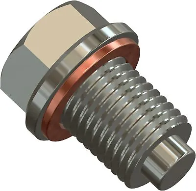 PERFORMORE M14 X 1.5 Magnetic Stainless Steel Oil Pan Drain Plug With Copper. • $9.99