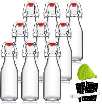$33.80 • Buy 8Oz Swing Top Bottles - Glass Beer Bottle With Airtight Rubber Seal Flip Caps Fo