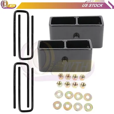 Leveling Kit Lift 2 Inch Rear Fits Toyota Tundra 1999-2021 2WD 4WD Block+ U Bolt • $42.79