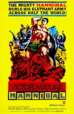 $14.99 • Buy Hannibal - 1959 - Movie Poster