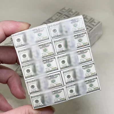 100PC 1/6 Scale Dollhouse Miniatures Money Banknote Filling Safe Model Decorate • $17.99