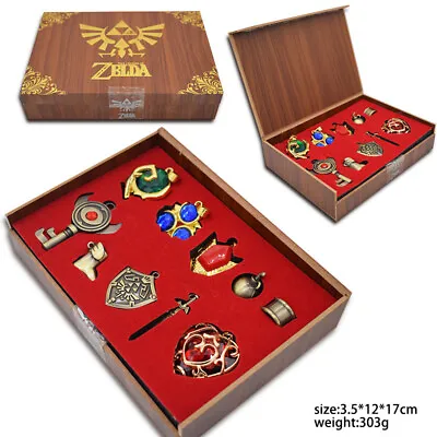 The Legend Of Zelda Link Hylian Sword Keychain Necklace 10pcs Collection Set • $17.57