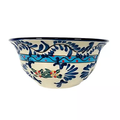 VTG Mediterranean Moroccan Style Bowl Cereal Soup Blue Handpainted Expressions • $17.42