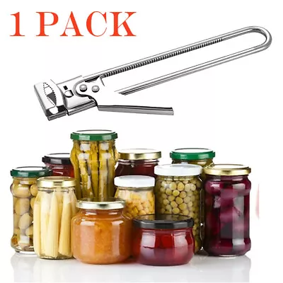 Adjustable Multi-Function Jar Opener Stainless Steel  Manual Jar Bottle Opener • $7.99