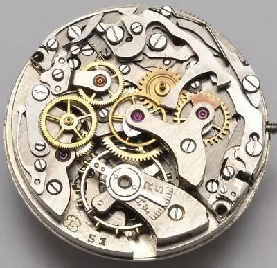 Landeron 51 Vintage Spare Parts Swiss Watch Chronograph Brevet Movement • $5.95