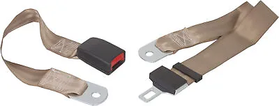 RetroBelt Sand European Style Lap Belt With Hardware Seatbelt Safety Classic • $34.99