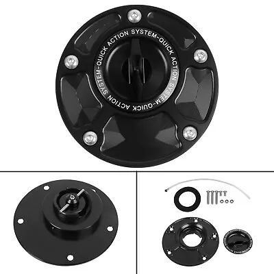 CNC Keyless Gas Fuel Tank Cap Cover For Yamaha YZF R1 R3 R6 R6S R15 R25 R125 US • $34.55