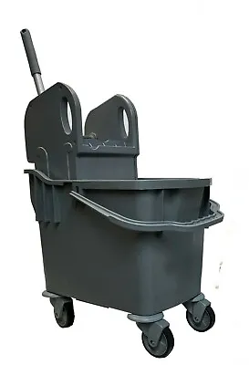 25l Professional Heavy Duty Kentucky Mop Bucket With Wheels - Grey • £49.95