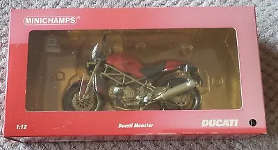 Pauls Model Art – Minichamps Ducati Monster 1 :12 Scale Diecast Model Motorcycle • £44.99