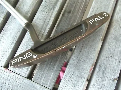 Vtg Ping Pal 2 BECU Copper Putter 35 1/2   Exc Head / Shaft Bad Grip Free S/H • $124.99