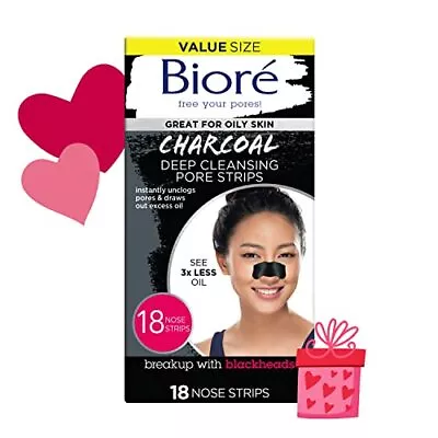 Bioré Charcoal Blackhead Remover Pore Strips Nose  Assorted Sizes  Styles  • $9