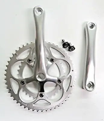 Road Bicycle Crank Set Silver  Double 34 / 50T 170 Mm  110 Bcd Racing Bike • $59.99