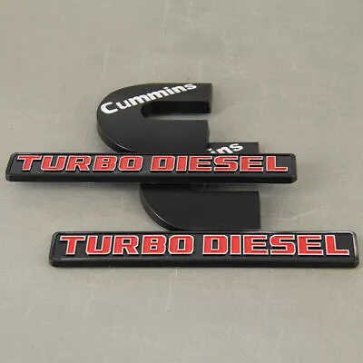 2PCS Fender Side Emblems Nameplate For 2500 3500 Turbo Diesel Badges • $15.98