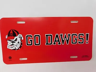 UNIVERSITY OF GEORGIA License Plate NCAA GO DAWGS! BULLDOGS - Vintage • $23.99