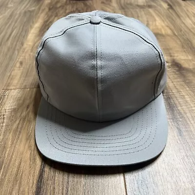 Vintage Blank Hat Gray Snapback Mens Pro Fit Made In USA NWOT • $8.99