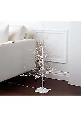 Indoor/Outdoor 3' Illuminated Twinkling Birch Tree By Valerie White • $59.99