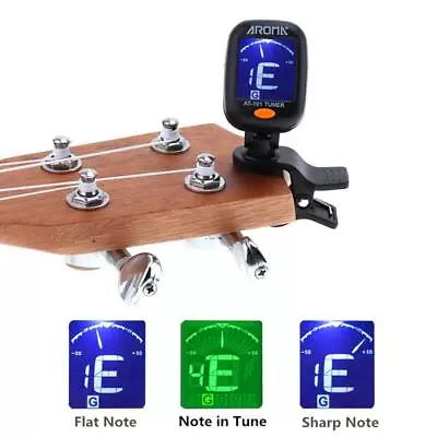 Guitar Tuner Clip On Digital Tuner For Guitar Bass Ukulele Violin Chromatic AU • $14.24