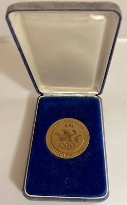 $55 • Buy 1984 LOS ANGELES OLYMPIC GAMES Volunteer Participation Medal W/ Original Case