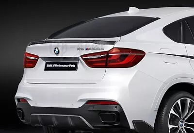 For 15-18 BMW F16 X6 X6M Performance Real Carbon Rear Trunk Lid Spoiler Wing • $123.50