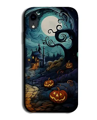 Halloween Woods Phone Case Cover Pumpkin Haunted House Mansion Full Moon DA60 • £12.99