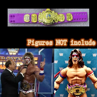 Mattel Purple WWE Winged Eagle Championship Title Belt Wrestling Figure AEW WWF • $36.29