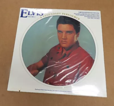 Sealed Elvis Presley 1978 Legendary Performer Volume 3 Picture Disc LP Sealed • $22.95