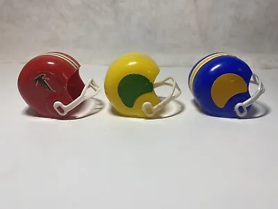 3 Vintage Mini Football Helmets Gum Ball Vending Machine • $8.50