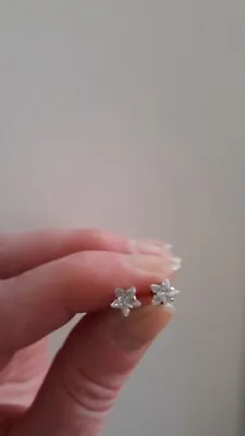 Sparkling Crystal Star Shaped Stud Earrings • £4.99
