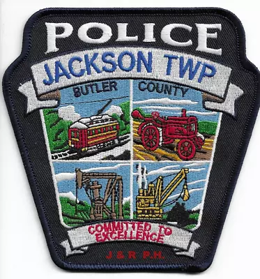 *NEW* Jackson Township / Butler Co. PA  (5  X 5 )  Shoulder Police Patch (fire) • $4.35