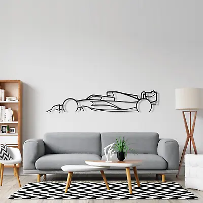 Wall Art Home Decor Acrylic Metal Car Auto Poster USA Silhouette Formula One F1 • $89.99