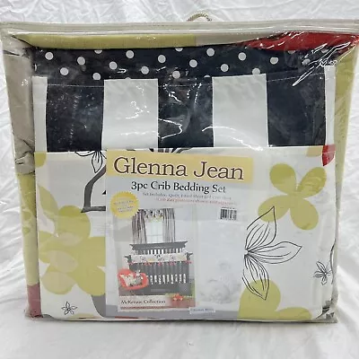 Glenna Jean McKenzie 3 Piece Crib Bedding Set HTF Brand New Out Of Production • $67