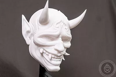 Japanese Hannya Demon Oni Wall Mask Unique Home Decor • £24.99