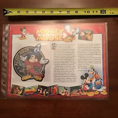 Disneys Mickey Mouse 1940 By Willabee & Ward W Collectors Card Panel Fantasia • $30