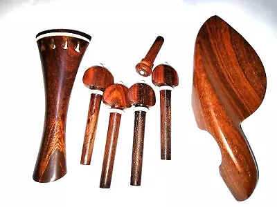 Violin Parts Rosewood Tail Piece Chin Rest And Fiddle Pegs All 4/4 • $12.99