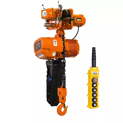 Prowinch 5 Ton Electric Chain Hoist G100 Chain M4/H3 220~24Power Trolley 30 Ft.  • $4093.48